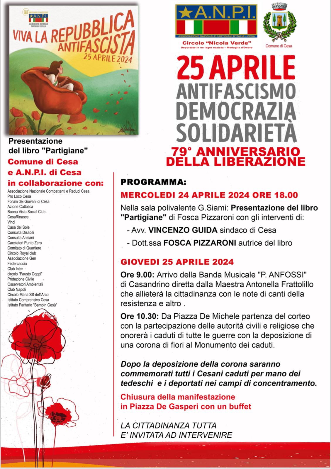 Cesa, presentato il programma per la Festa della Liberazione del 25 ...